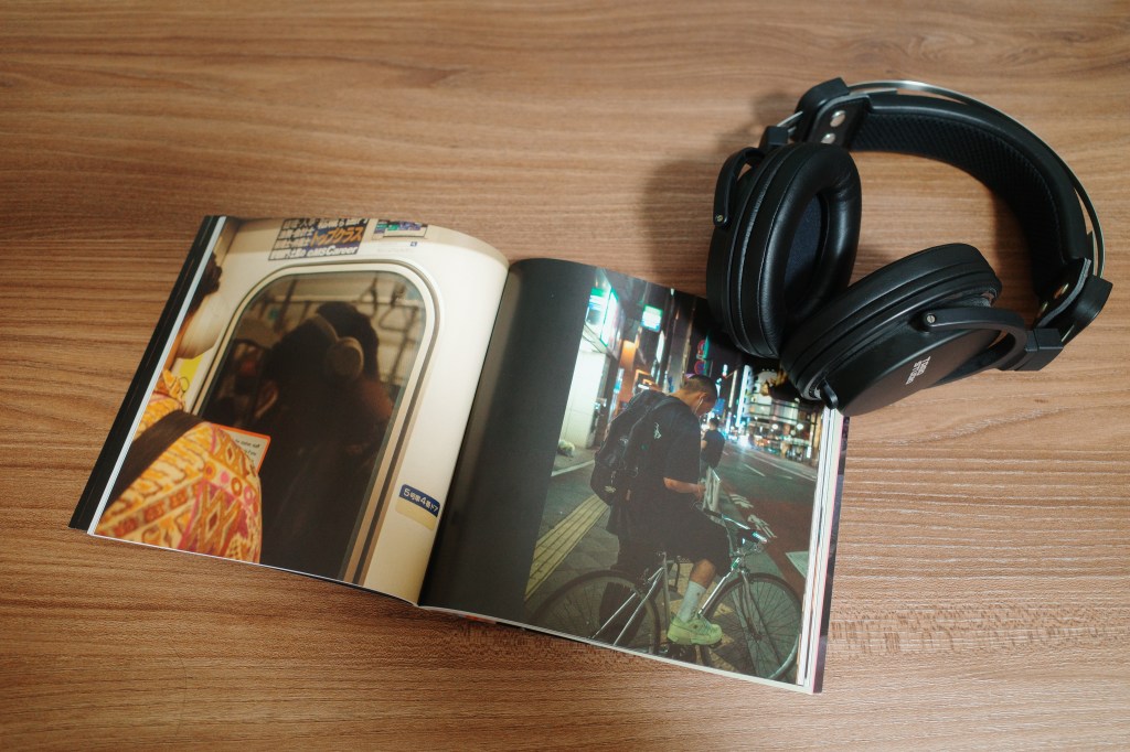 headphone and music magazine
